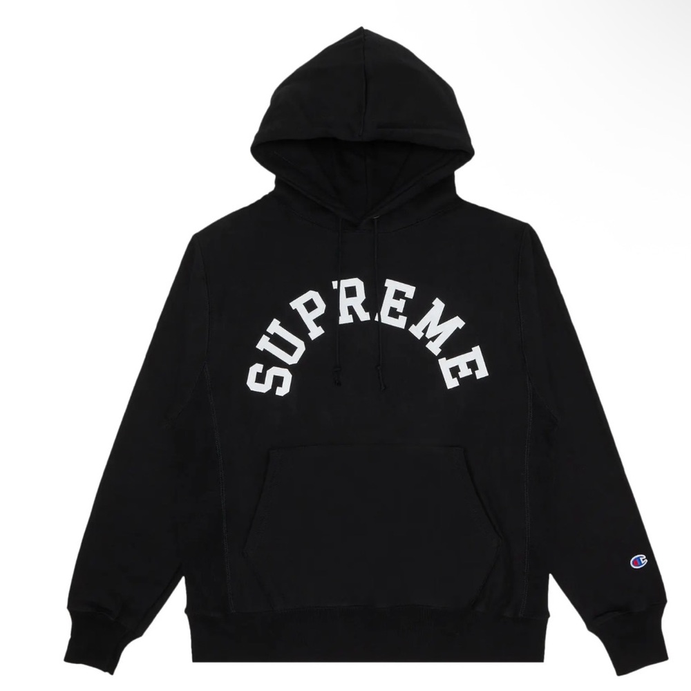 Supreme Black Pullover Hoodie
